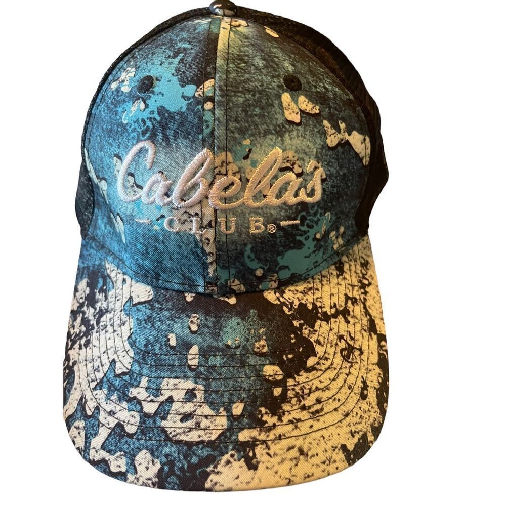 Cabela's Club Men's Camouflage Mesh Back Adjustable Snapback Hat Black One Size